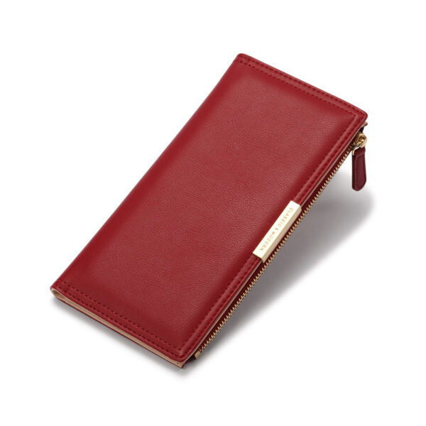Geldbörsen Und Taschen Mode Einfarbig PU Geldbörse Universal #3359 – Bild 2